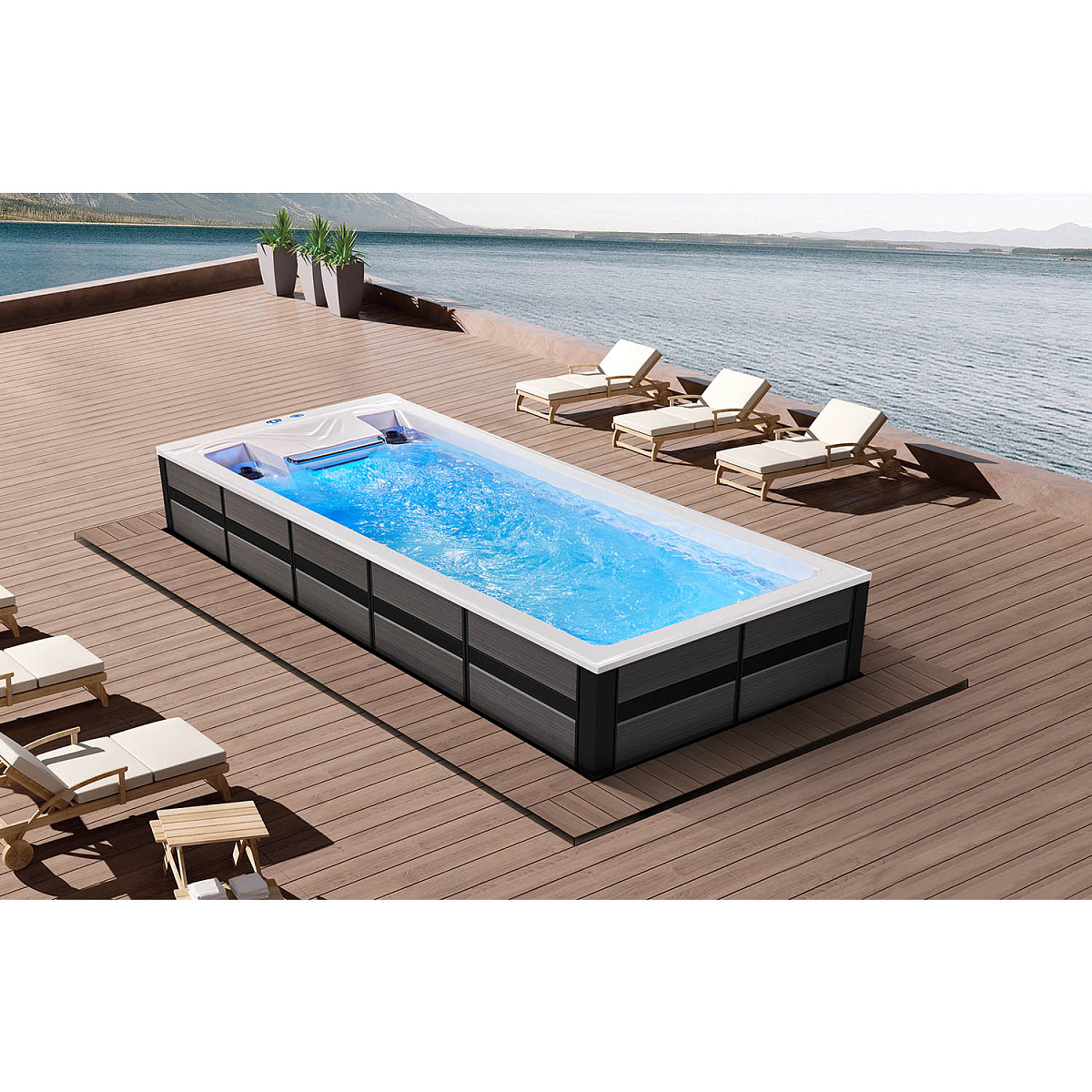 Плавательный спа бассейн Mexda WS-PC06ST Плавательный спа бассейн Mexda WS-PC06ST