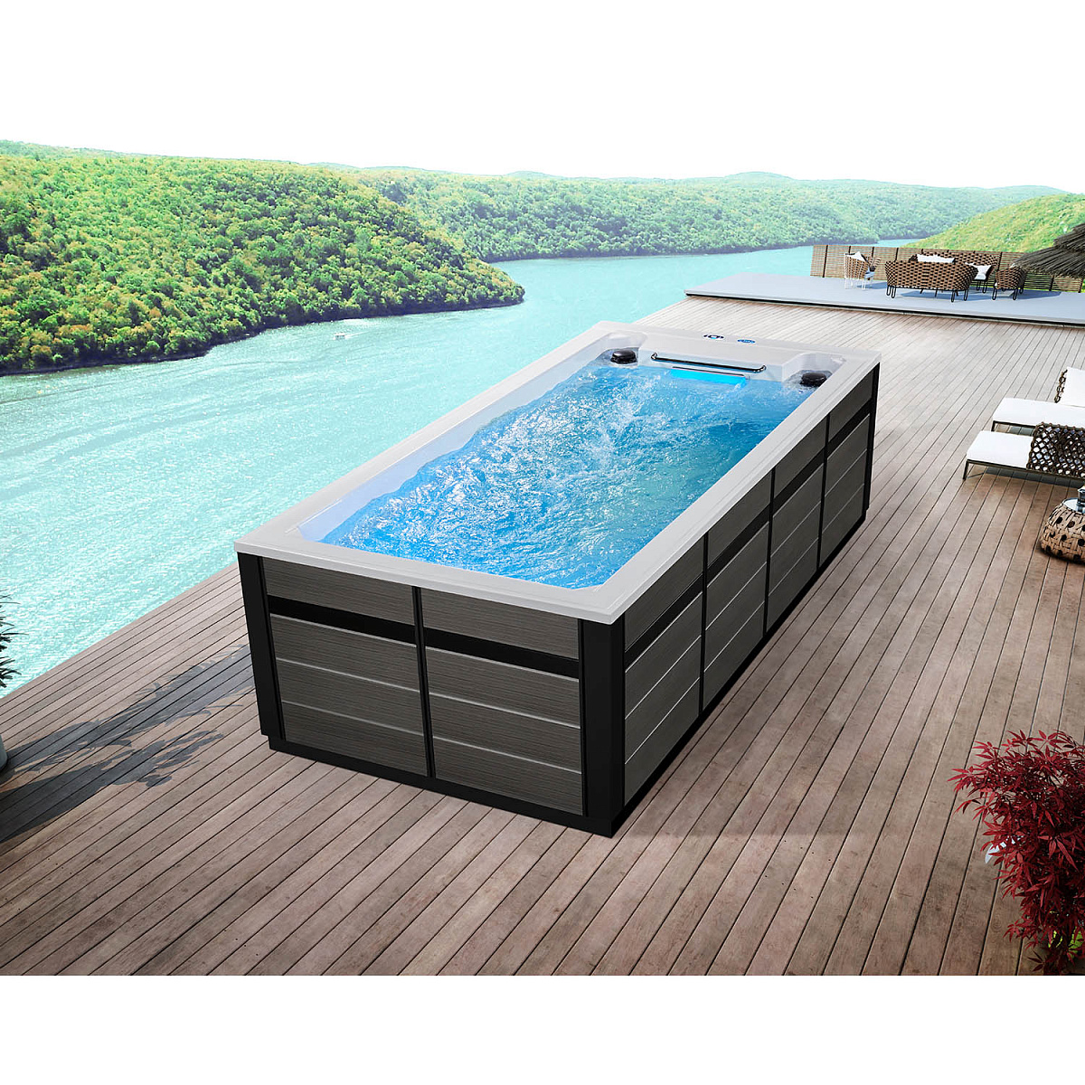 Плавательный спа бассейн Mexda WS-PC05ST-S Плавательный спа бассейн Mexda WS-PC05ST-S