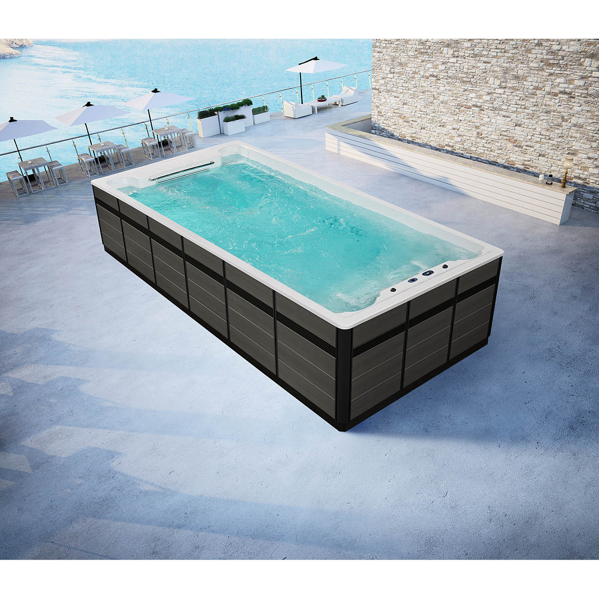 Плавательный спа бассейн Mexda WS-PC07A-T Плавательный спа бассейн Mexda WS-PC07A-T