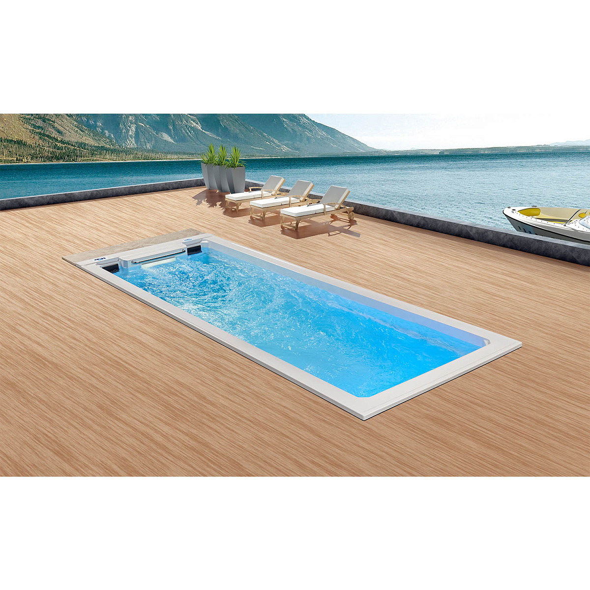 Плавательный спа бассейн Mexda WS-PC06ST-L Плавательный спа бассейн Mexda WS-PC06ST-L