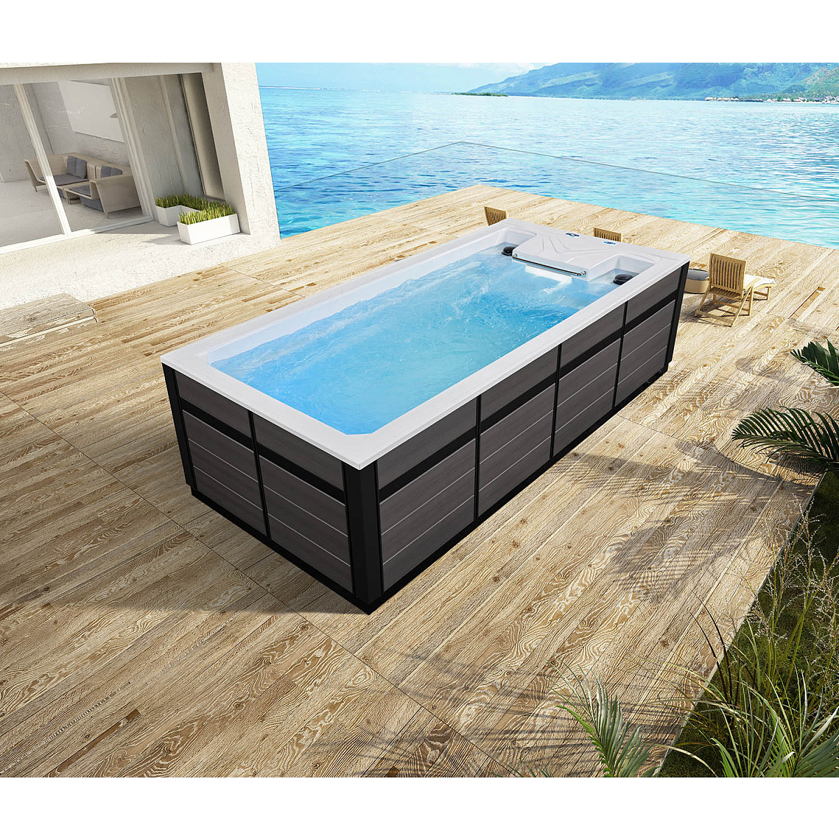 Плавательный спа бассейн Mexda WS-PC05ST Плавательный спа бассейн Mexda WS-PC05ST